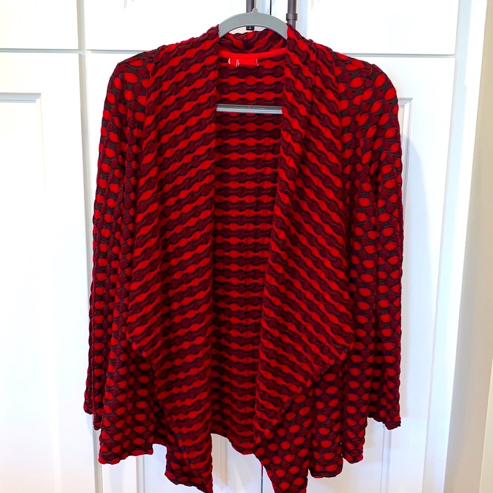 Tianello by Steve Barazza open front swing cardigan size Medium